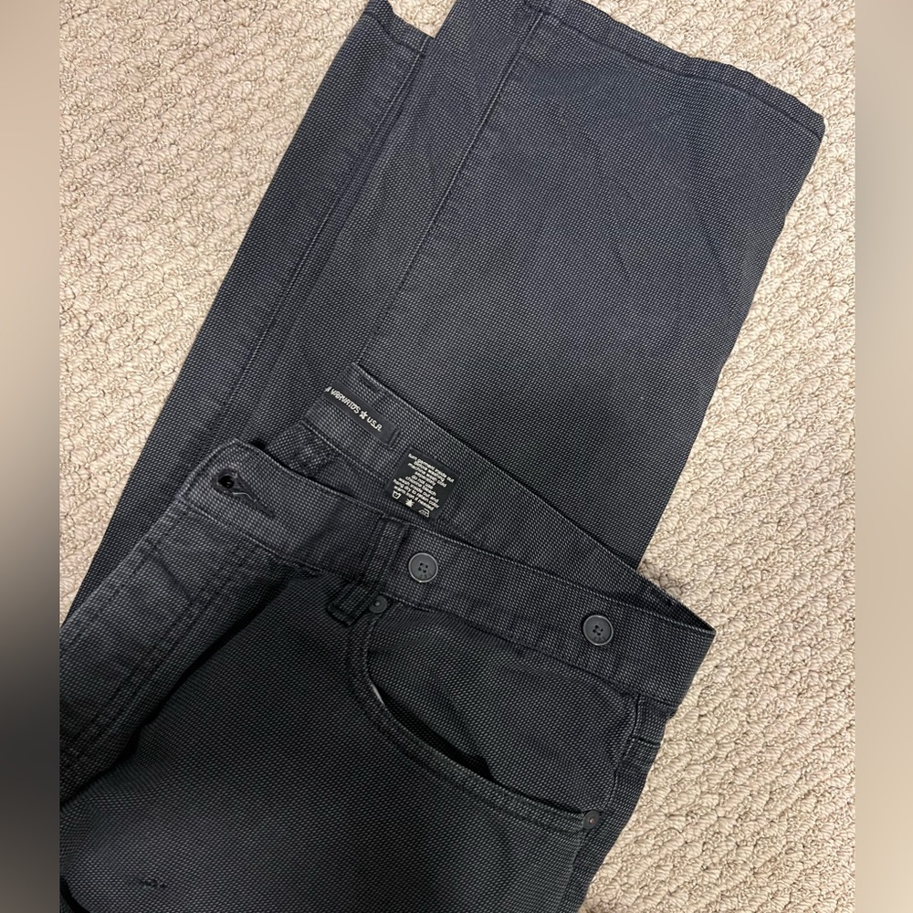 John Varvatos USA black textured pants , size 36